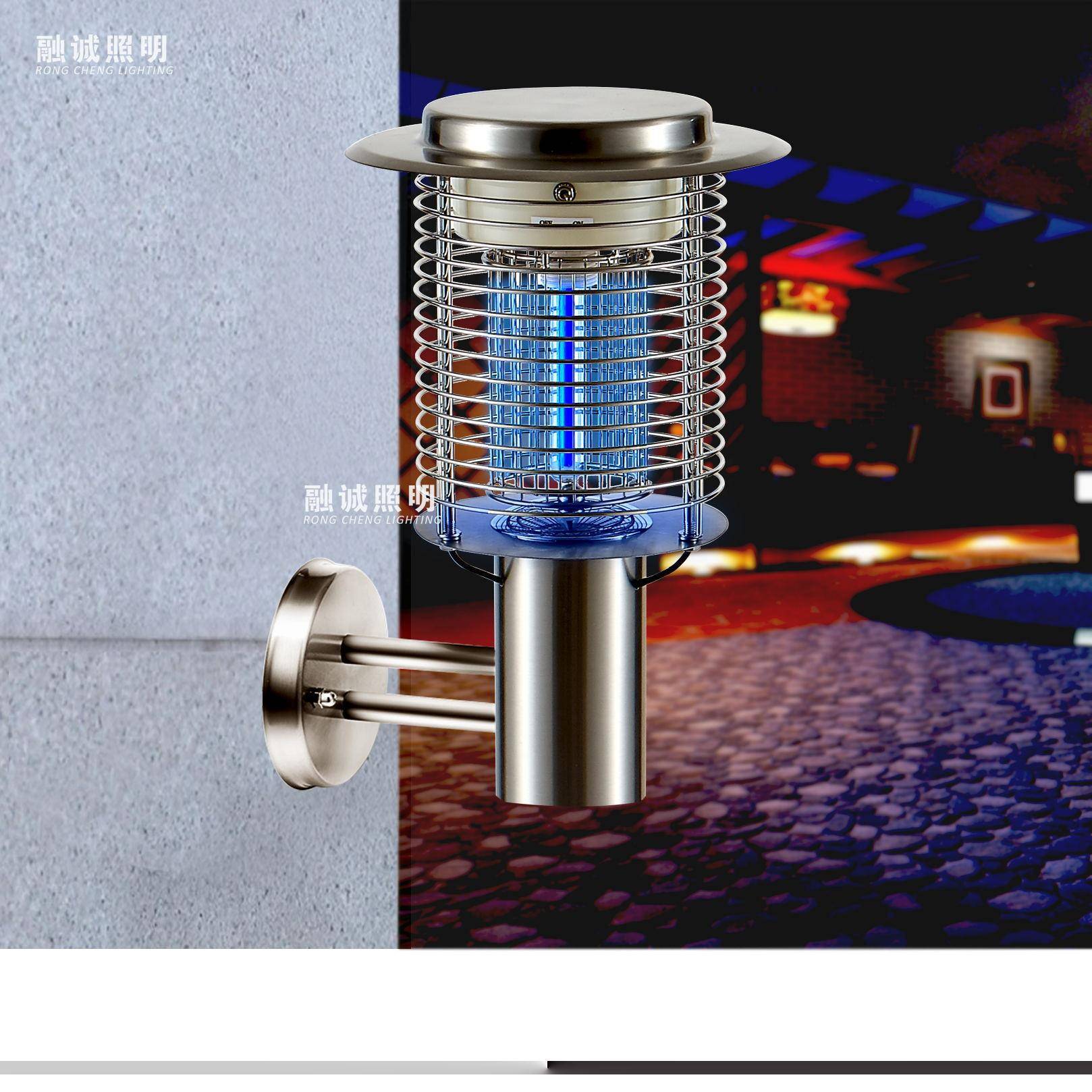 专业生产220V壁式灭蚊器走廊灭蚊灯户外厂房围墙市电诱虫灯