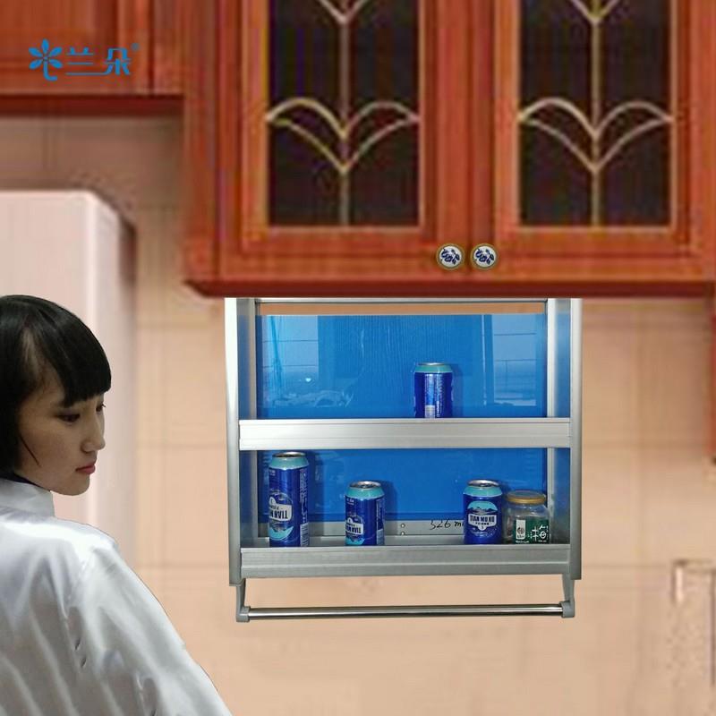 隐藏式厨房吊柜升降拉篮手动升降机调味篮450和600柜体双层单层