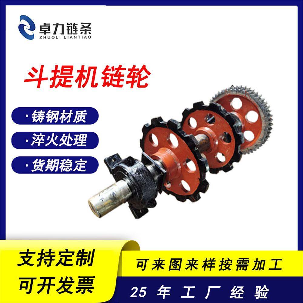 斗式提升机批量供应强劲NE50斗式提升机链轮链轮轮组