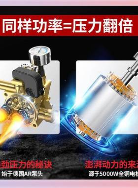 高压洗车机家用洗车水枪商用220V刷车泵大功率清洗机洗车