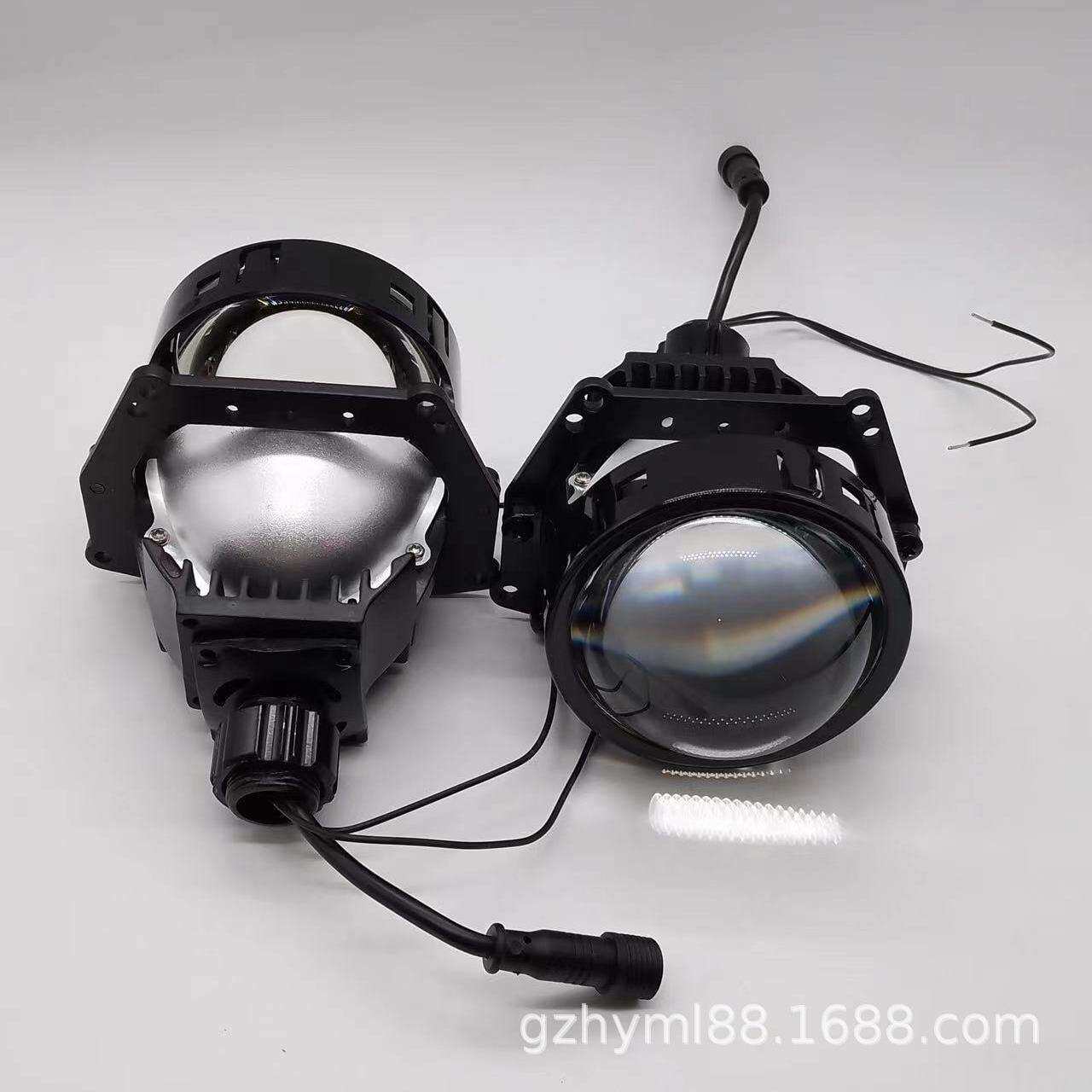 通用款汽车LED蓝膜无损双光透镜高清聚光灯远近一体改装车灯