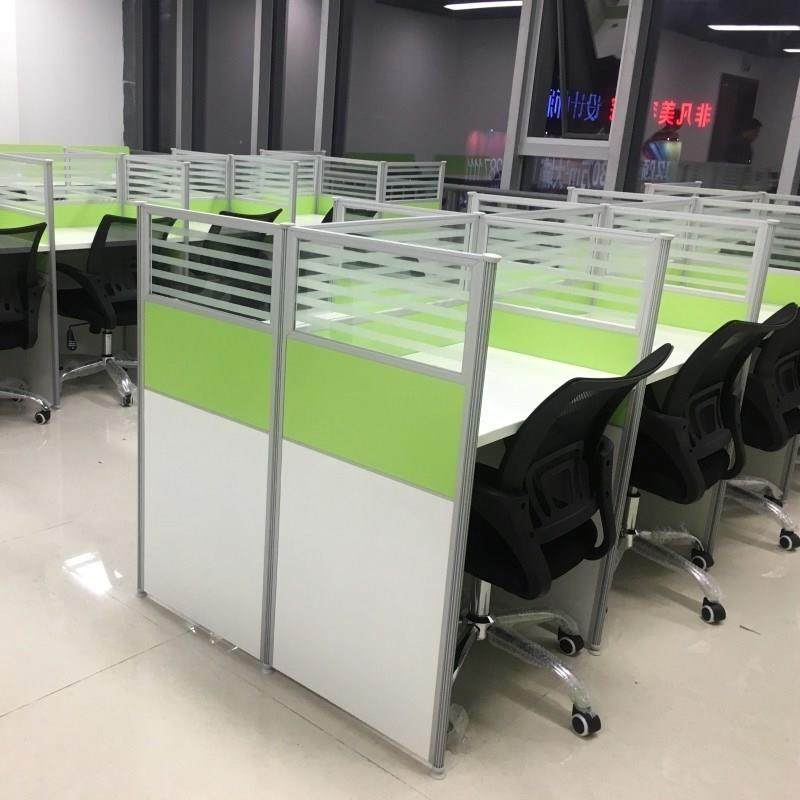 工厂办公屏风卡位职员办公桌6人位办公室卡座隔断屏风工作位