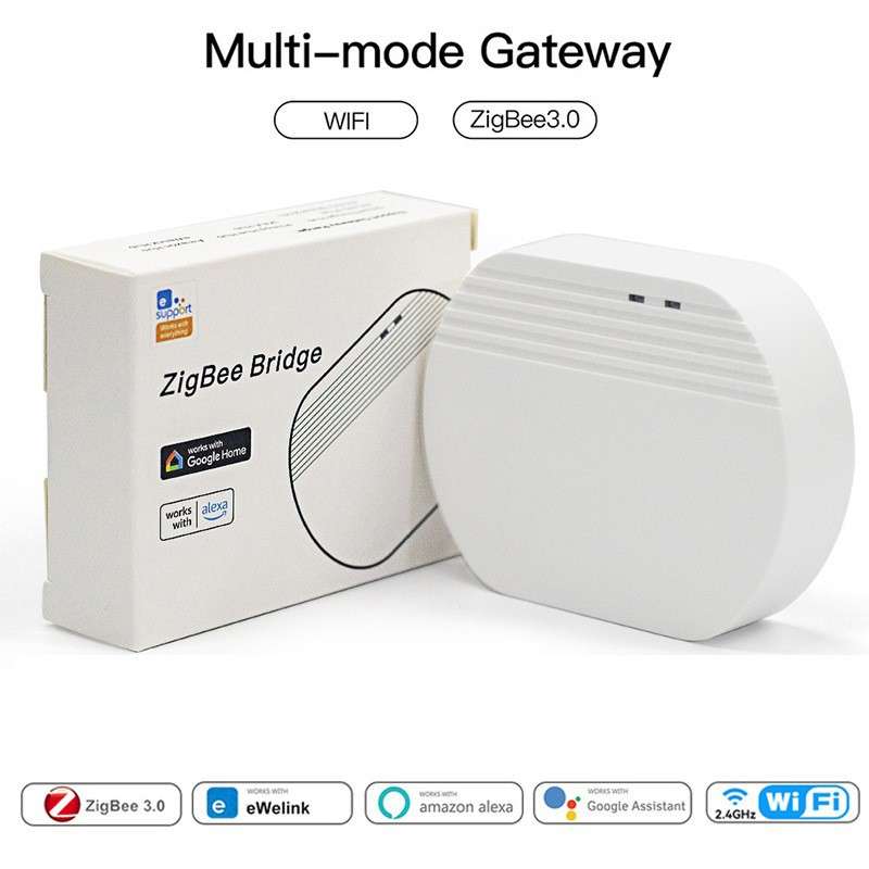 无线网关Zigbee3.0智能家居中控系统远程APP控制定时延时语音网关