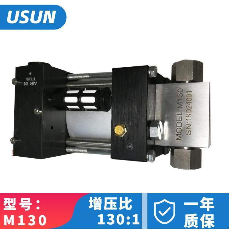 气液增压泵100MPA130倍迷你高压气动液压测试泵气驱水测试泵