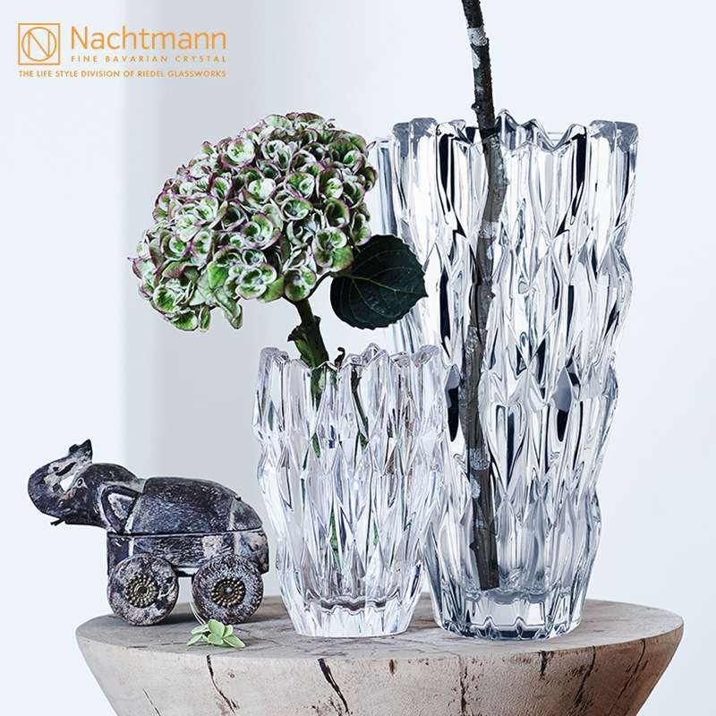 Nachtmann德国进口欧式水晶玻璃餐桌花瓶 富贵竹插花客厅装饰摆件