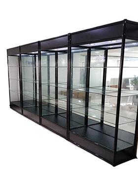新款黑色铝合金玻璃组装样品柜产品陈列柜直销美观耐用质量好
