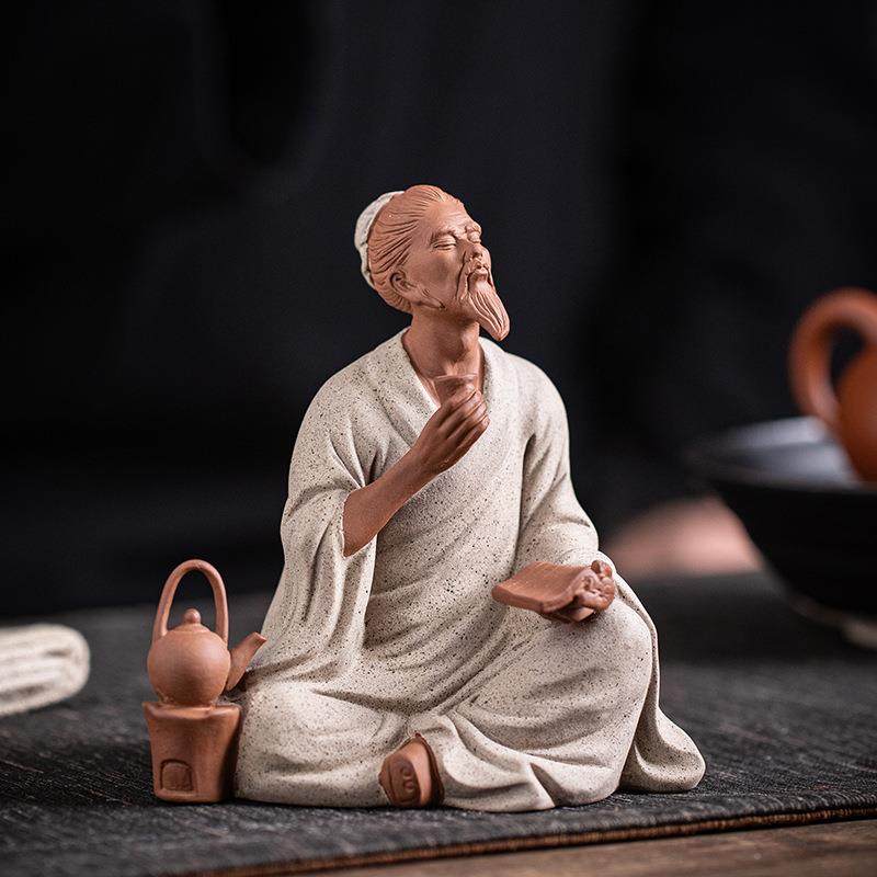 新中式陶瓷历史人物茶圣陆羽家居摆饰创意客厅玄关茶室空间装饰品,工业油品/胶粘/化学/实验室用品,其他实验室设备,淘宝优惠券,粉丝福利购,淘宝优惠卷