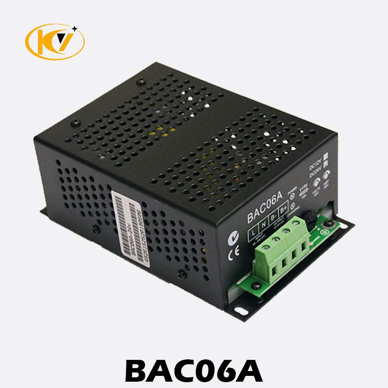柴油发电机组充电器BAC06A开关型蓄电池电瓶浮充充电器6A 12V 24V