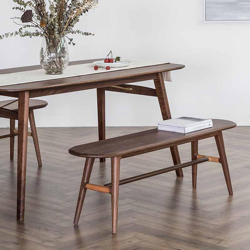 光阴长凳宽木窄作|北欧餐凳原木办公凳子纯实木餐椅实木加厚