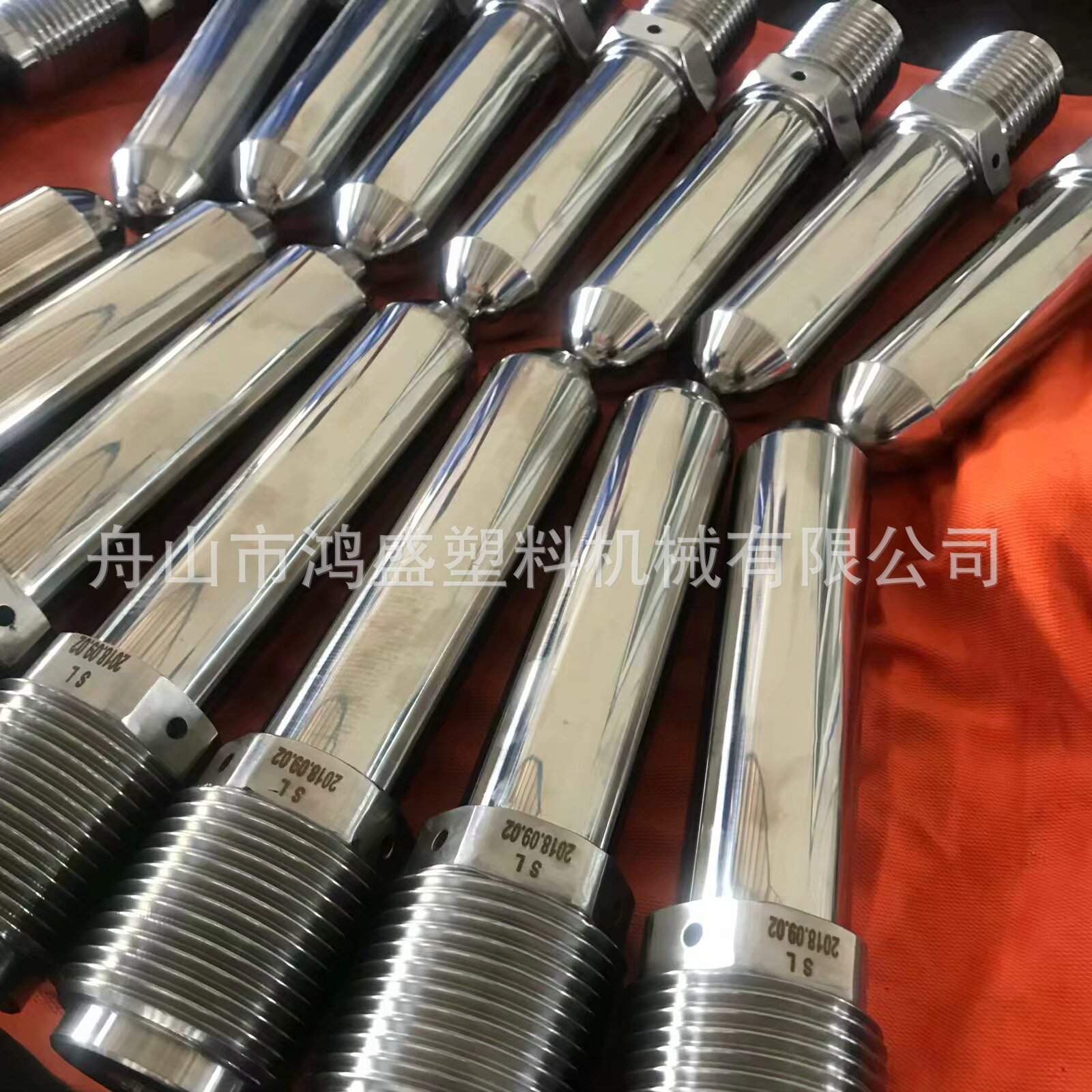 舟山提供金鹰注塑机螺杆机筒优惠现货合金螺杆法兰加长喷咀