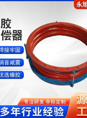 橡胶风道补偿器FVB非金属煤粉烟道电厂耐高温圆形矩形波纹膨胀节