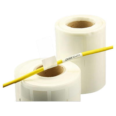 缠绕式透明线缆标签防水防油撕不烂电线数据线汽车通信网线电缆电缆光纤套管线束分类标签贴可打印手写粘贴纸