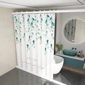 浴室浴帘防水布套装 免打孔防霉隔断高档磁性挂帘子淋浴洗澡卫生间