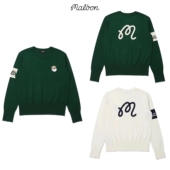 男女同款 25秋冬季 长袖 圆领套头衫 运动 针织衫 韩国Malbon高尔夫服装