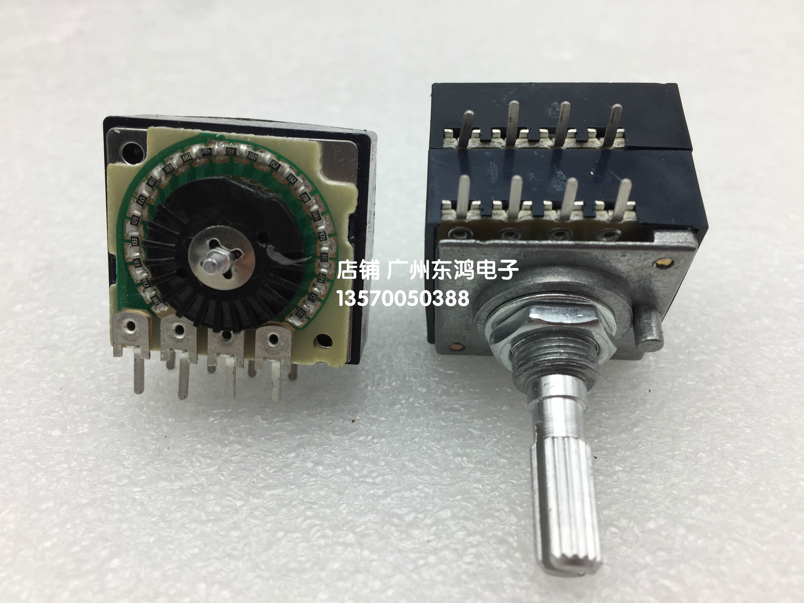 发烧级合资高精度双联音量电位器rh2702-100ka带步进式指数型