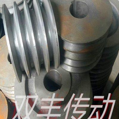 三角皮带轮B型4槽铸铁电机内径键槽轮外径100至500mm四槽4B皮带盘