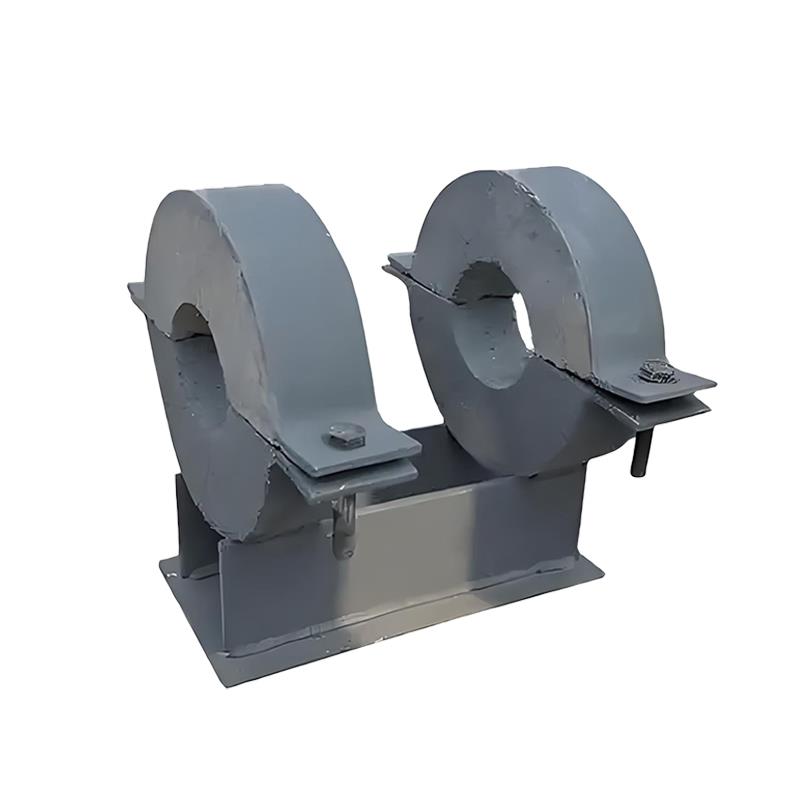 T型H型蛭石隔热管托蒸汽管道滑动固定导向支座双抱箍隔热管托