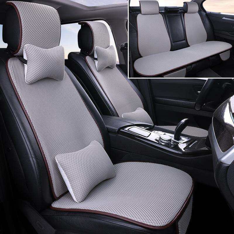 按摩网汽车座椅垫四季通用款全套透气汽车用品汽车坐垫冰丝