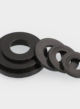 M2.5M2M4M5M6M8M10M14M16M20黑色尼龙平垫R片圆形加大加厚塑料垫