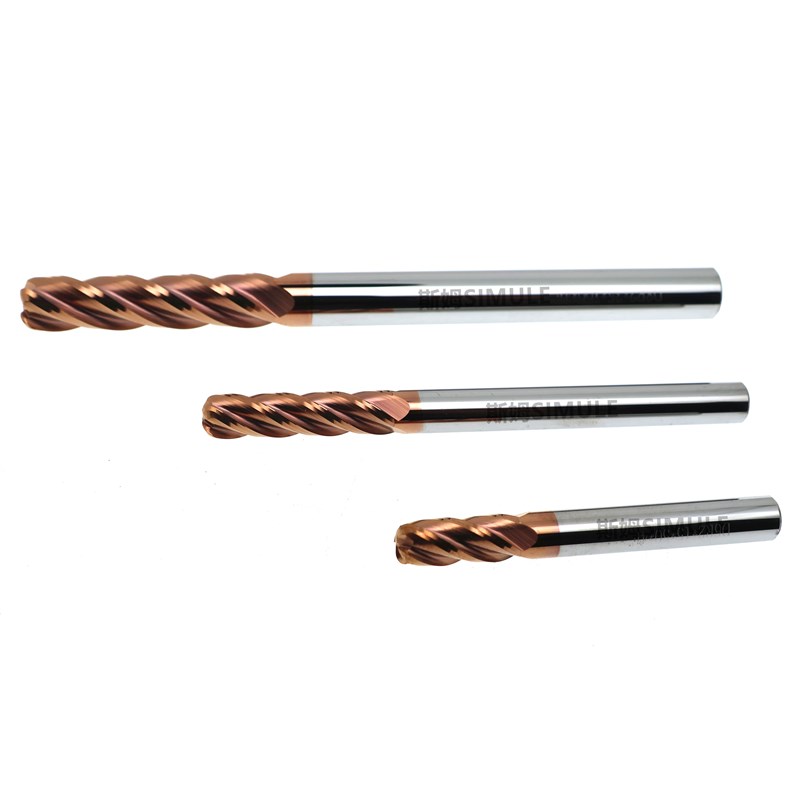 合金钨钢圆鼻铣刀加长4刃5R0.2 6R2 7 8R0.3R0.8 9 10R1.5 16R345