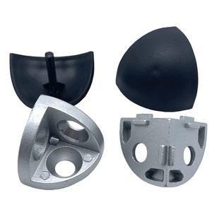 三维连接件2020/3030/4040/4545R弧形盖子工业铝挤型材料配件三维