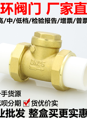 ppr止回阀双活接热熔水管活接单向阀20 25 32 40 50 63单向4分6分