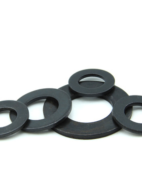 现货国标GB97碳钢发黑高黑加厚加强平垫圈平垫片介R子华司M6M84