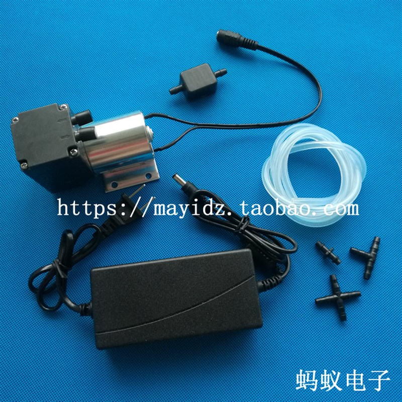 全新直流DC12V微型真空泵小型负压抽气吸气泵隔膜抽滤实验JH12-80