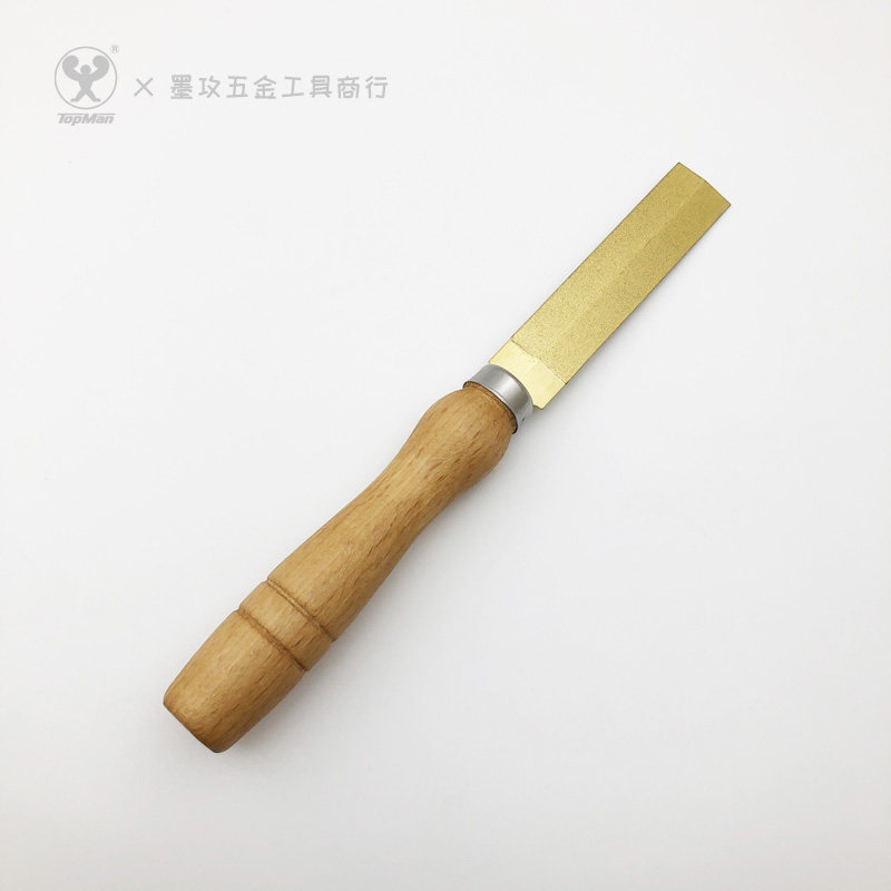 TOPMAN镀钛金钢石锯锉 木柄菱形锉薄三角锉Z锯刃锉锉刀