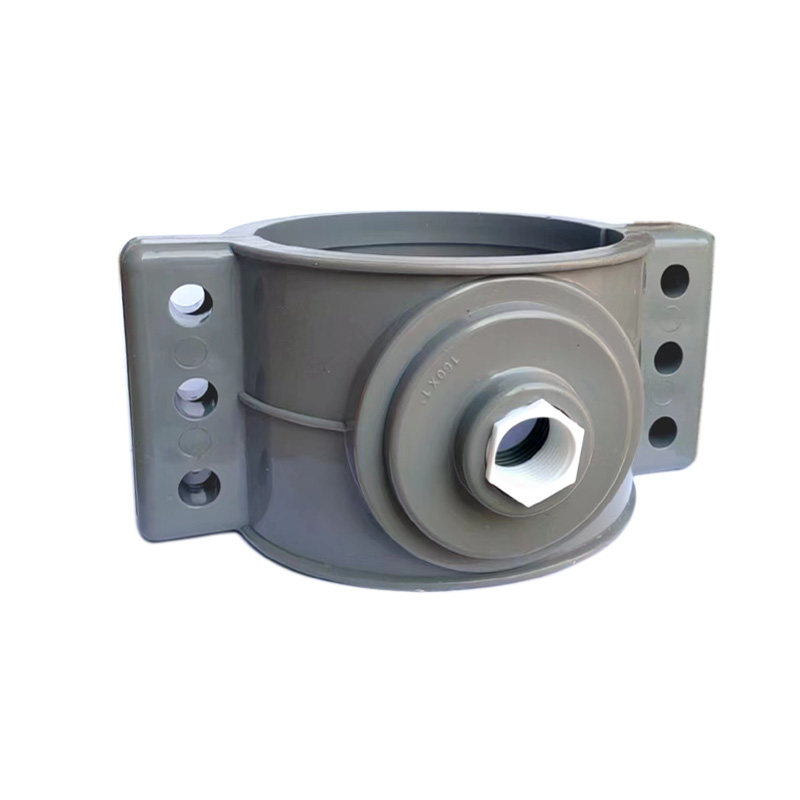 pvcpeppr分水通用哈夫节增接口抢修三通短节快装接头变径塑料抱箍