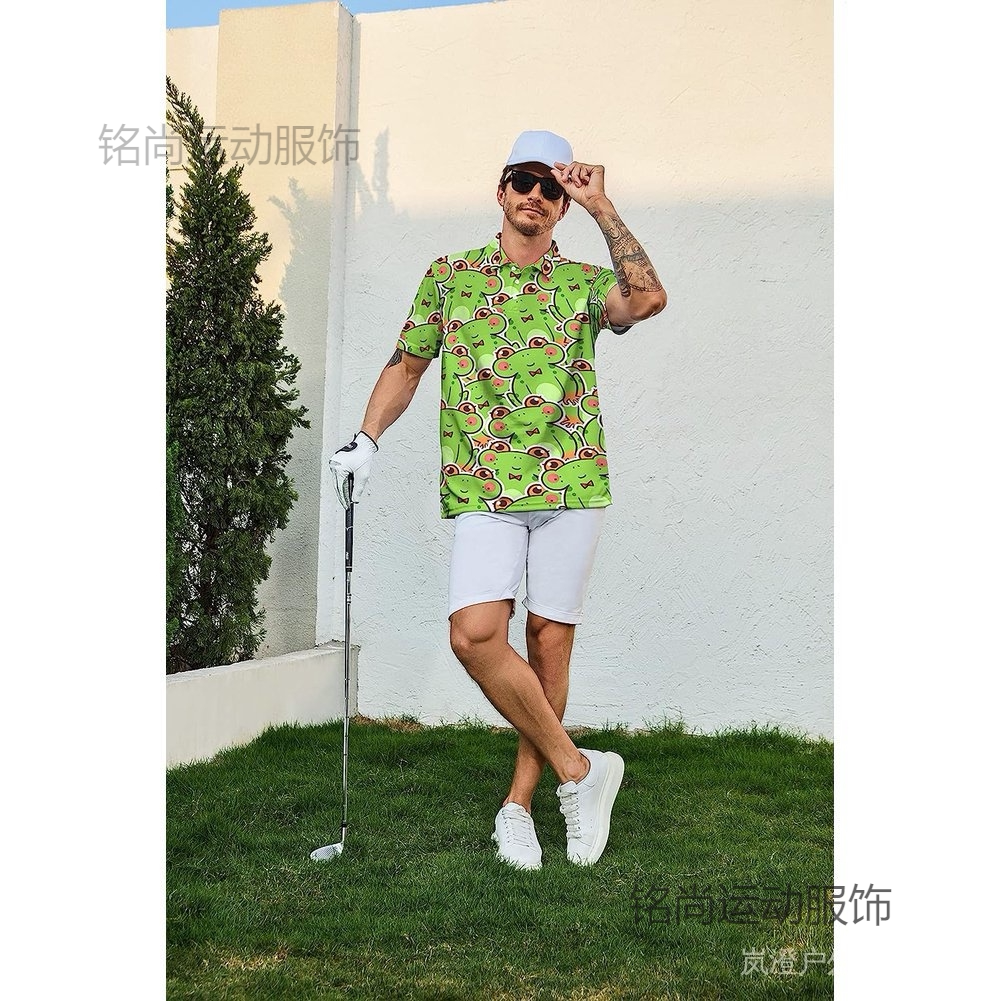 夏季新款男士短袖T恤高尔夫服装
