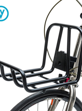 Vello折叠自行车配件载物前车架车篮载重10kg