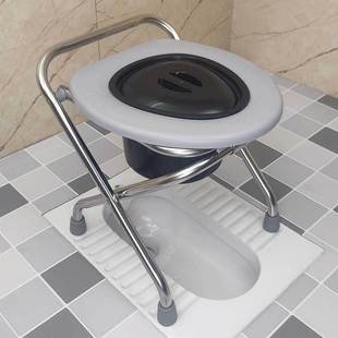 老年人坐便器坐便椅孕妇蹲便改坐便厕所凳子洗澡椅可折叠移动pω