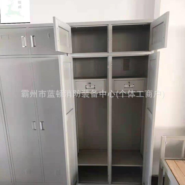 衣士兵两门物品柜宿钢单层床营舍BGO房制加厚双层床钢制更柜