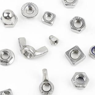 螺盖形蝶螺丝螺母套装 法804兰 盒 四方 304不形锈钢外六角母防松