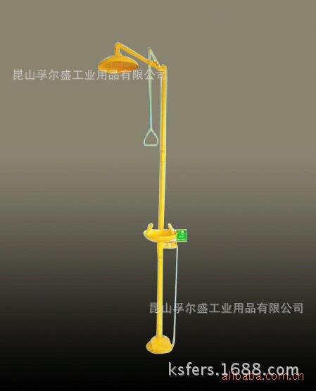 紧急冲淋洗眼器304不绣钢ABS翻盖盆 复合式冲淋洗眼器 ABS洗眼器