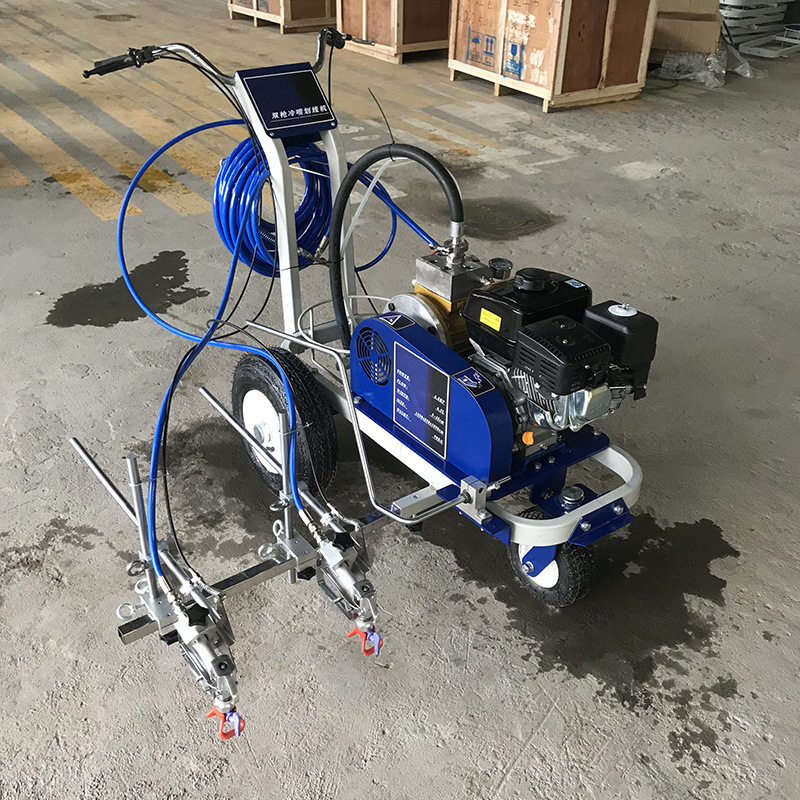 欧诺手推式冷喷划线机道路停车