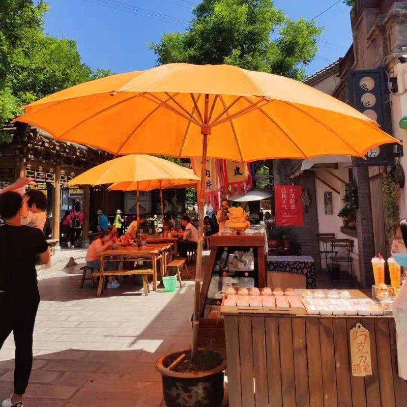 桐油布伞中式伞油布外伞老685式围炉摆摊古风大伞油伞户大户外油