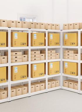 c简约白色储物s间地下F76755TH室置物架家用地台阁楼仓库储藏落展