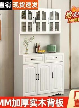 欧式房餐边柜简约碗柜简易柜储物客厅柜子餐厅茶OQJ功水柜多厨能