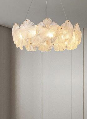 客厅法式灯代简吊约轻现奢意45790式贝壳餐厅卧主灯奶油风室2025