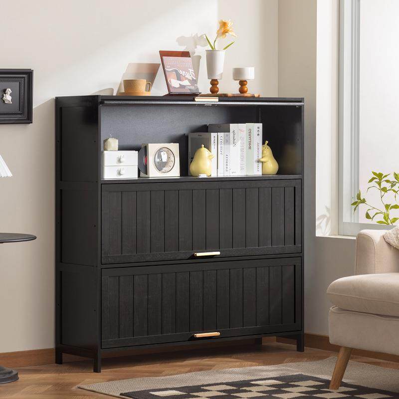 实木书整墙客厅收27867纳柜落地合靠墙置物组柜架书房绘本架子家