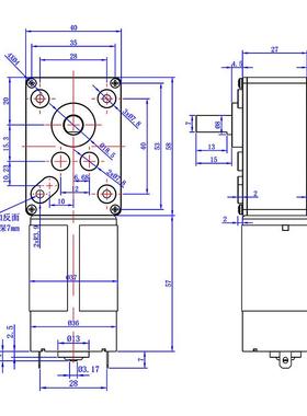 名扬2减微型齿轮速电机5840减-555小型19912v4v可调速有刷直流速