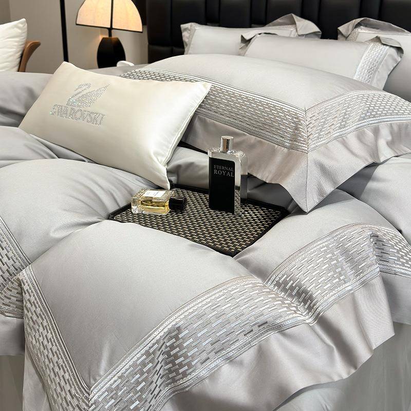 轻奢A类0支长绒棉四件套被套全0棉1床单纯棉笠酒ASf25348店新款床