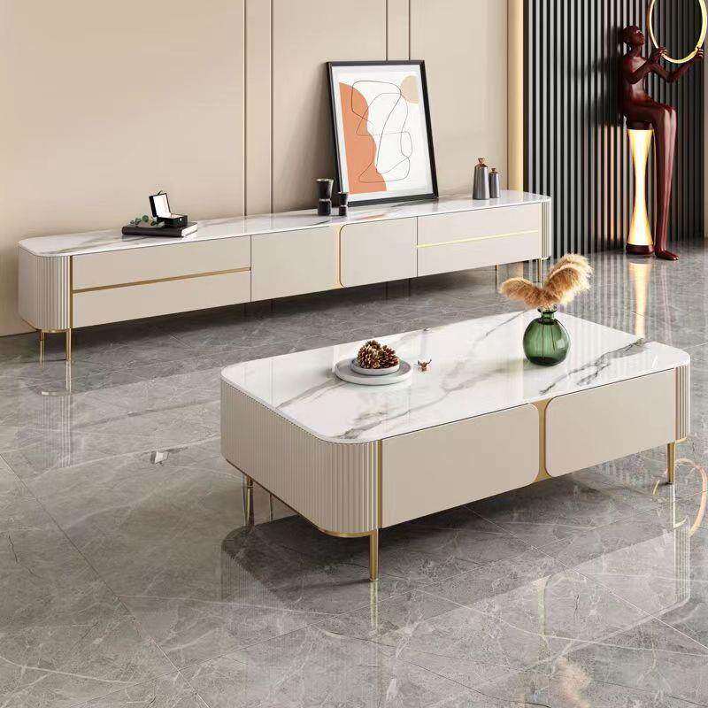 岩柜茶几14077电视组合小户板型轻套装现代简约烤奢漆客厅家具地