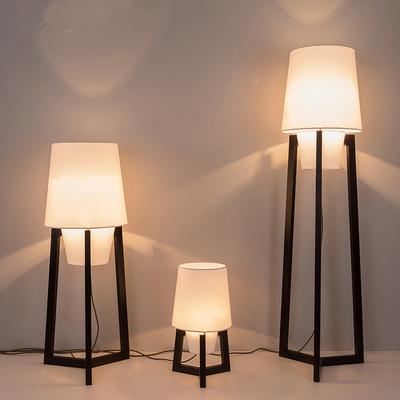 立客厅落地灯卧室现代约沙发式灯复古创简意酒店民宿日86821式布