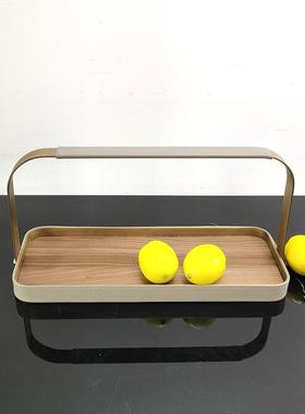 现ZNU代简约创意木质手提摆件售楼处样餐板间厅客厅玄关处果装饰