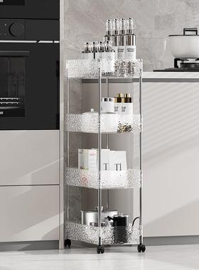 亿蔬米佳房厨小推车LSB置架落地多层调味物瓶菜收纳架家用带轮可