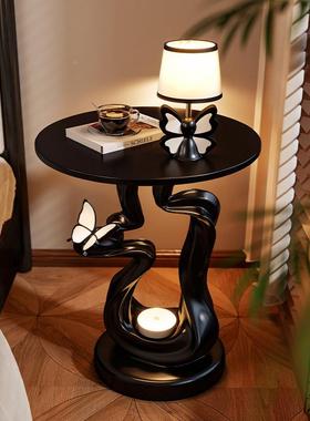 抽象蝴蝶雕塑落地边几工夜灯摆件酒居店客厅书房家软BJ2369饰装品