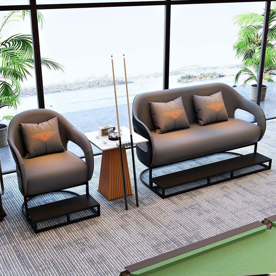 台球厅沙发球座椅看球观球KJHG2025椅台室专用卡座休闲艺高档息休